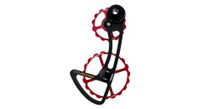 jaula de desviador sobredimensionada cyclingceramic 14 19t para desviador campagnolo 11s rojo