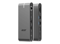 docking station - acer usb -c universal 15 puertos en 1 plata
