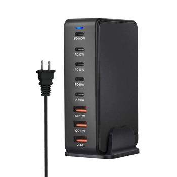 [Tecnología GaN] Cargador de escritorio de carga rápida QC PD 3USB-A+5USB-C de 268 W Bakeey 8-Port EU Plug US Plug para