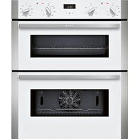 neff j1ace2hw0b electric built-under double oven - white white