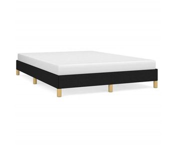 Estructura de cama de tela negro 140x190 cm