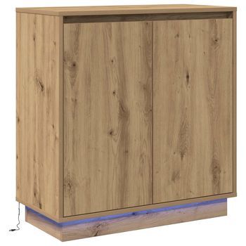 Aparador Led Roble Artisan 71 X 34,5 X 75 Cm Vidaxl