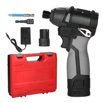 Conjunto De Destornillador Eléctrico Inalámbrico Recargable De 16,8v, 3450 Rpm Y 140 Nm, Con Caja Para Puntas, Ideal Para Kit De Reparación Diy En Casa.