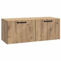 mueble para tv de pared 785 x 31 x 30 cm roble artisan vidaxl