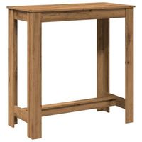 mesa alta bar madera ingenieria roble artisian 102x50x1035 cm