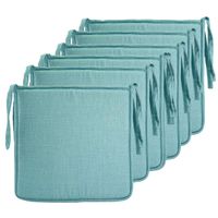 cojin silla elegante y comodo cojin asiento transpirable de con funda imitacion lino pack de 6 unidades 40 x 40 x 2 cm