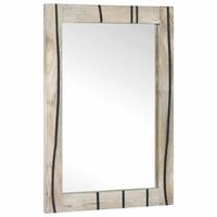 espejo de bano rectangular con espejo blanco 50 x 25 x 70 cm vidaxl
