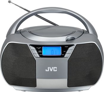 JVC RD-D228H FM Boombox - Grey, Grey