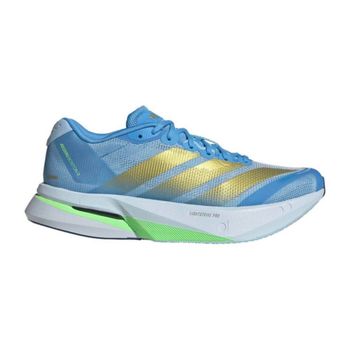 Zapatillas Adidas Adizero Boston 13 Azul Amarillo SS26 Mujer, Talla UK 6.5