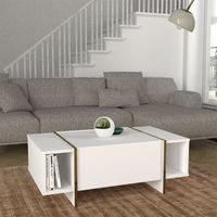 mesa de centro tavak 104x60x38 cm - blancodorado encasa