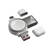 cargador inalambrico portatil usb-c de 3w para iwatch 8 7 6 se 5 4 estacion de carga