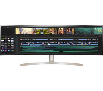 49WL95C-W Quad HD 49? Curved IPS Monitor - Black & White, Black