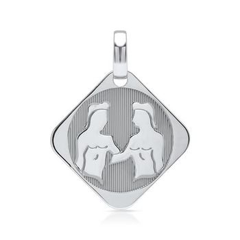 Colgante de plata 925 signo de la estrella géminis