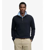 superdry para hombre m2014535a sudadera essential pique half zip marino xxl casual algodon