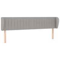 cabecero accesorio para dormir mueble de dormitorio con borde lateral 183 x 23 x 7888 cm tela gris claro tdl0205201