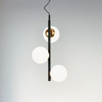 lampara colgante merasi negro-cobre 3 luces