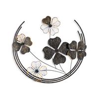 decoracion pared de metal haiyang 3 multicolor 70x62x4 cm