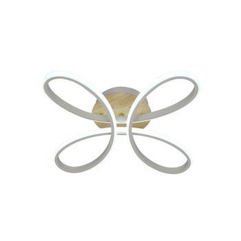Plafón Led 104w 11440lm 3000-6500k 42cm Blanco/haya Regulable Serie Bandeira