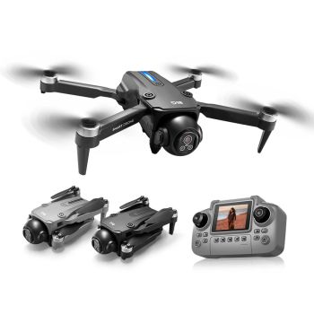 PJC D18 WiFi FPV con controlador de pantalla LCD,doble cámara 150°,posicionamiento de flujo óptico ajustable eléctricame