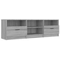 mueble de tv madera contrachapada gris sonoma 150x335x45 cm vidaxl