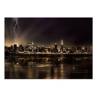 papel pintado 3d - tormenta en nueva york 200x140 cm