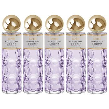 Pack De 5 Eau De Parfum Mujer Saphir Furor 200ml