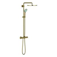 sistema de ducha con termostato grohe euphoria system 310 gold 26075gn0