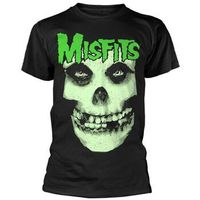 misfits camiseta manga larga glow jurek skull para mujer