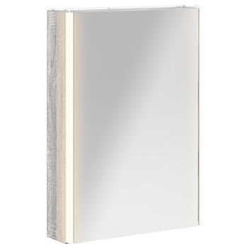 Armario Con Espejo De Baño Gris Sonoma 43 X 11,5 X 60,5 Cm Vidaxl