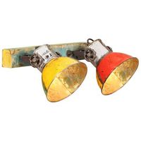 lampara de pared industrial multicolor e27 45x25 cm vidaxl