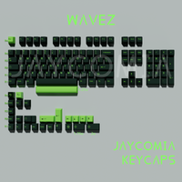 kit de teclas gmk wavez cherry profile double shot de 132 teclas material abs para teclado mecanico teclas de espacio 7u