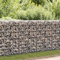 muro de gaviones  gavion para piedras  gavion decorativo con cubiertas acero galvanizado 600x30x100 cm cfw238513