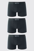 pack de 3 calzoncillos man de largo medio negro