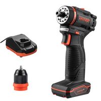 taladro atornillador brushless cd-12qbc 12v 45 nm dnipro-m incluye bateria 4ah y cargador portabrocas desmontable 14 2 velocidades madera y metal