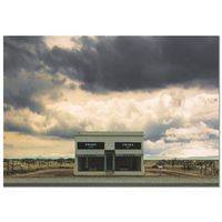panorama cuadro de aluminio tienda prada marfa tormenta 100x70 cm