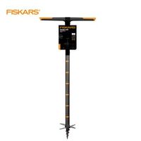 taladro fiskars 134720 20 cm para trabajos profesionales de jardineria y suelo negro