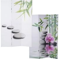 biombo separador de ambientes de 3 paneles 180x120 cm diseno orquidea 040004135