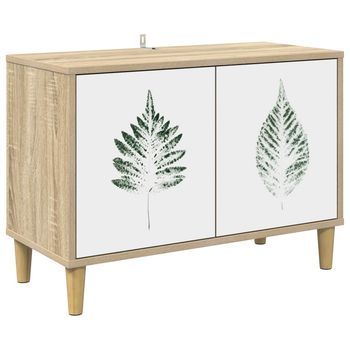Mueble De Tv Hanau 69 X 33 X 50 Cm Sonoma Madera De Ingeniería Vidaxl