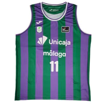 Camiseta Tyson Carter Unicaja Malaga Primera Equipación Liga Endesa 2025 Joma