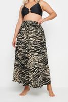 yours falda playera negra animal mujer curvy y tallas grandes yours