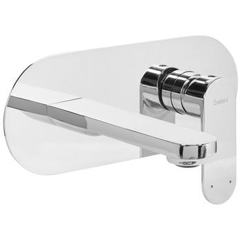 Grifo Monomando De Latón Empotrado Para Lavabo En Pared Plateado Chapala