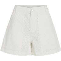 vila short vipolly pointelle denim para mujer