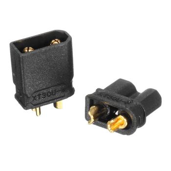AMASS XT30U Enchufe de 2 mm Hembra Macho Negro Conector Banana
