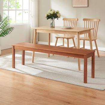 Banco De Comedor Trerunulu 160x35x45 Cm Efecto Nogal [en.casa]