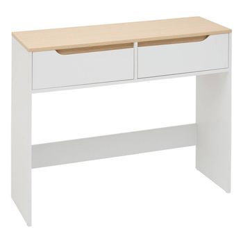 Mueble De Televisión Luma Rectangular, 34 X 100 Cm, 2 Cajones, Blanco - 5 Five Simply Smart