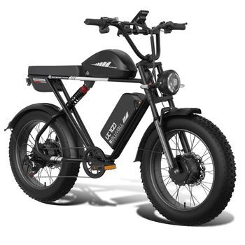 Bicicleta Eléctrica Bluvall K10 Awd, Fat Bike De 20
