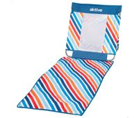 aktive esterilla playa respaldo reclinable multicolor con nevera
