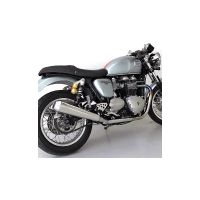 silenciador de escape triumph thruxton 900 efi mistral conico pulido par