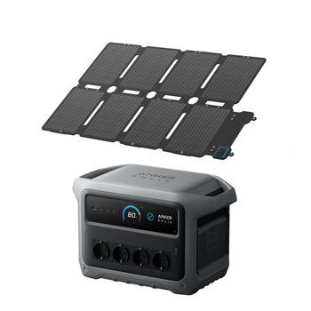 Kit Estación De Energía Anker Solix C1000x Gen 2 + Panel Solar Ps100x, 100 W