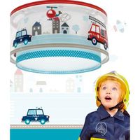 plafon infantil policia y bomberos